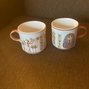 Limoges E.G.P. Co Egyptian Porcelain Mugs, set of 2